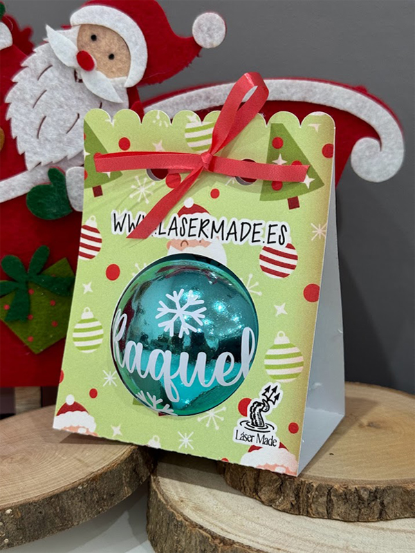 Bola Navidad con Vinilo 1 Bola Con Vinilo y Embalaje