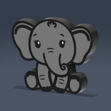 Lámpara 3D Elefante