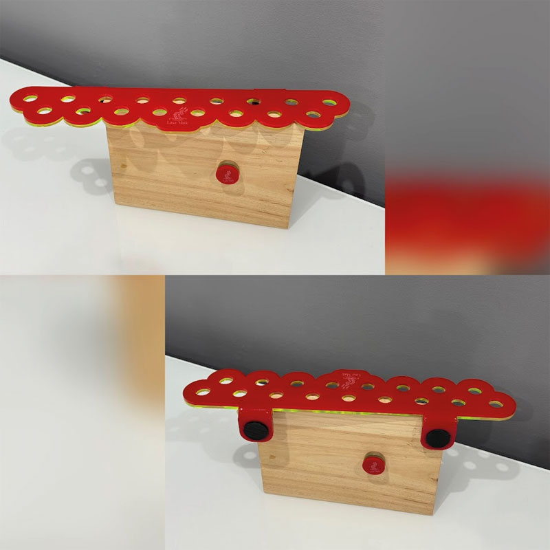 Esquejero Metacrilato Con Imanes 3 Esquejero Metacrilato Rojo-Verde Flúor