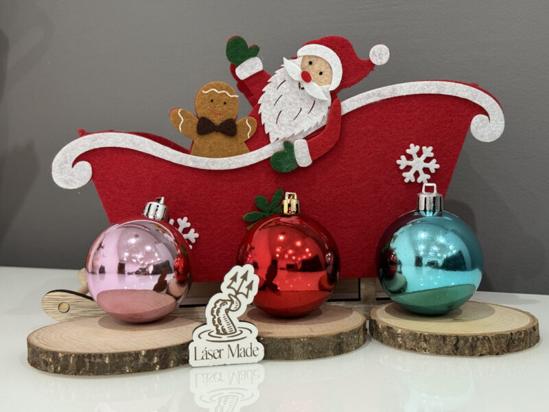 Bola Navidad con Vinilo 2 Bolas Navidad Vinilo Colores